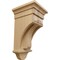 Ekena Millwork 6 1/2"W x 6 1/2"D x 12"H Raised Fluting Corbel, Cherry COR06X06X12RACH - alternate 1